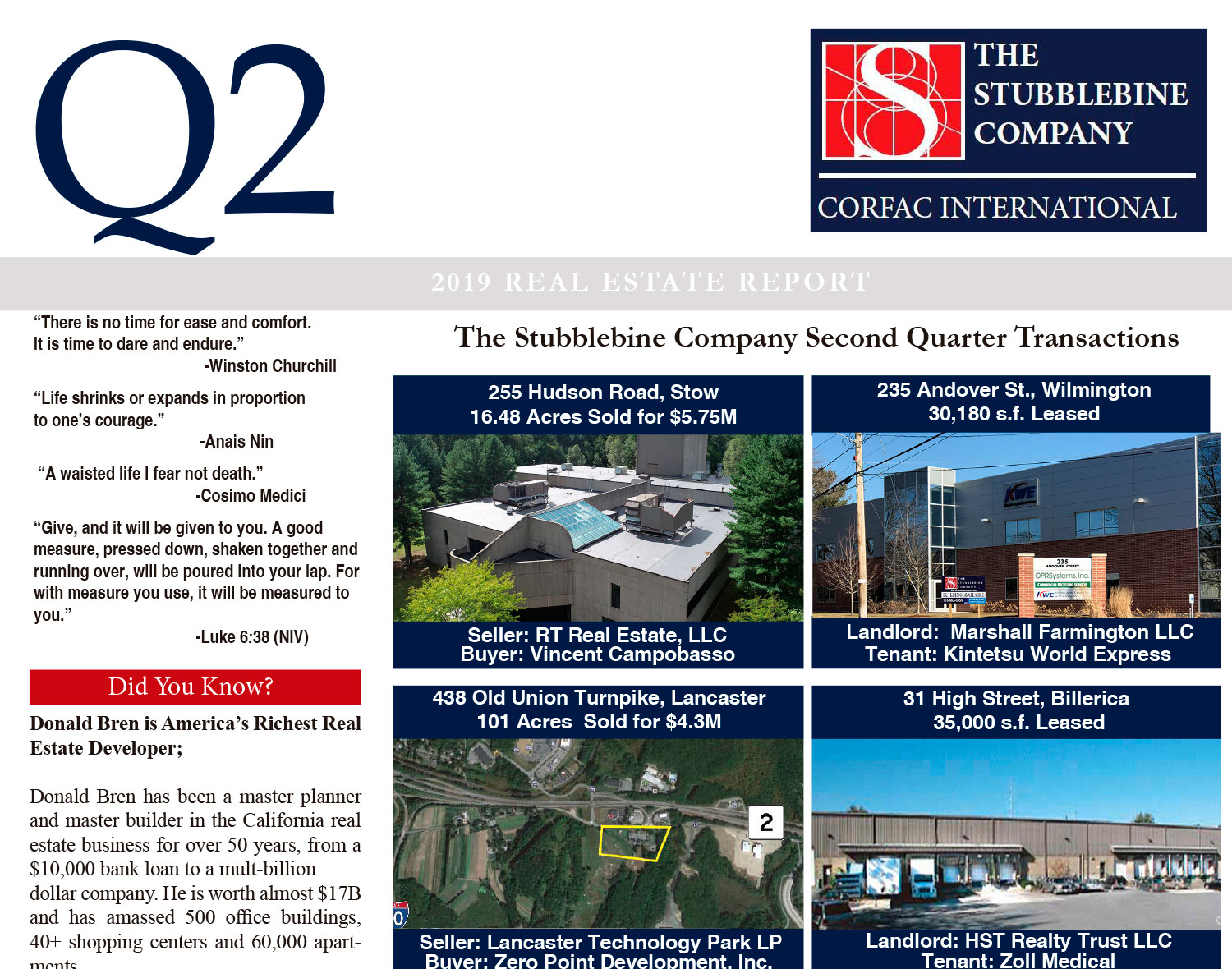 2019 Q2 Newsletter